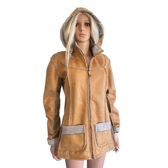 NWT Kuhl Large Dani Sherpa Lined Jacket MSRP$299 Tan NEW - Picture 4 of 13